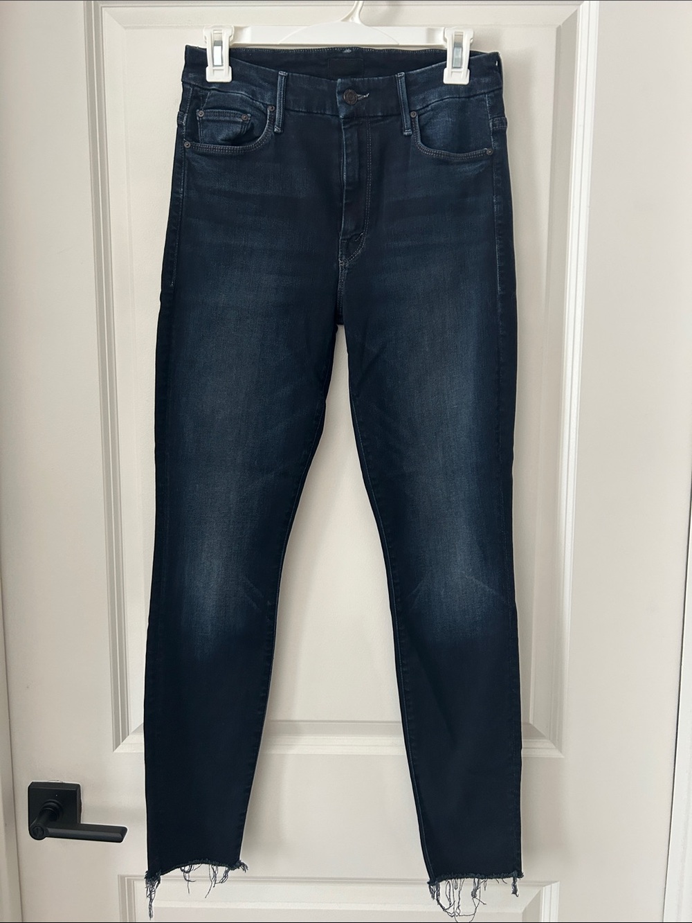 MOTHER High Waisted Looker Dark Indigo Jeans